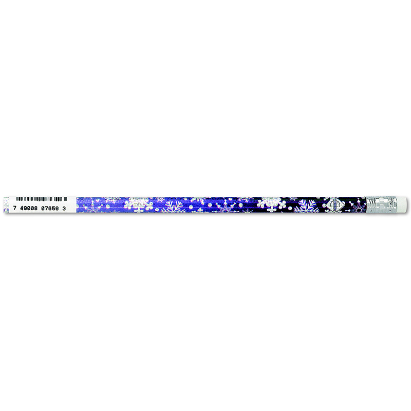 (12 Dz) Pencils Snowflakes Glitz