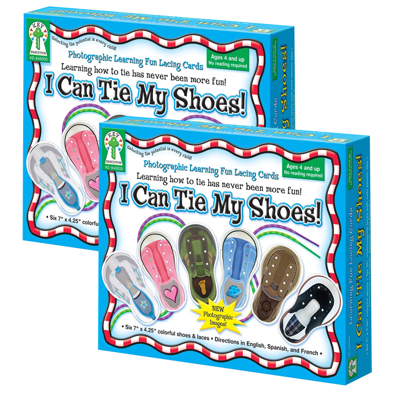 (2 Ea) Learning Fun Lacing Cards I