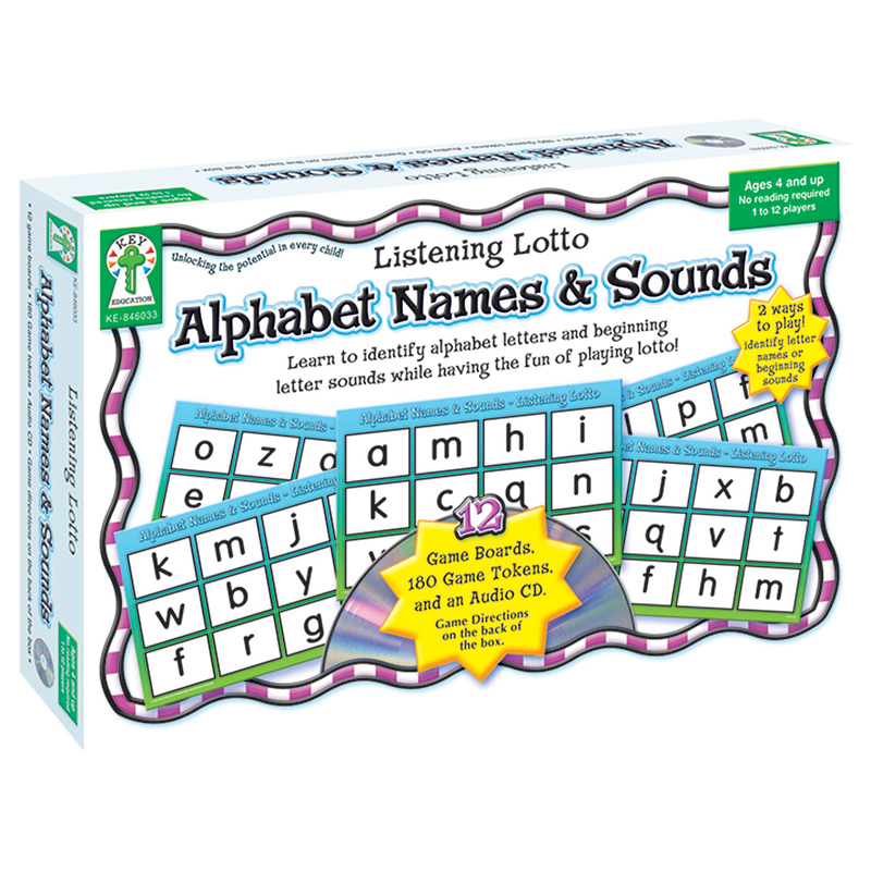 Listening Lotto Alphabet Names &