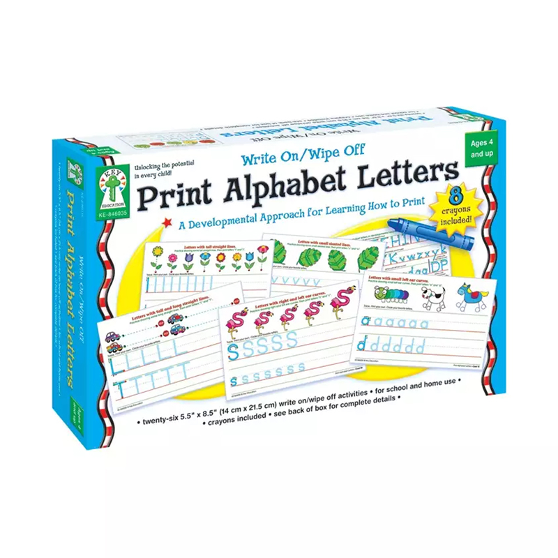 Write On/Wipe Off Print Alphabet