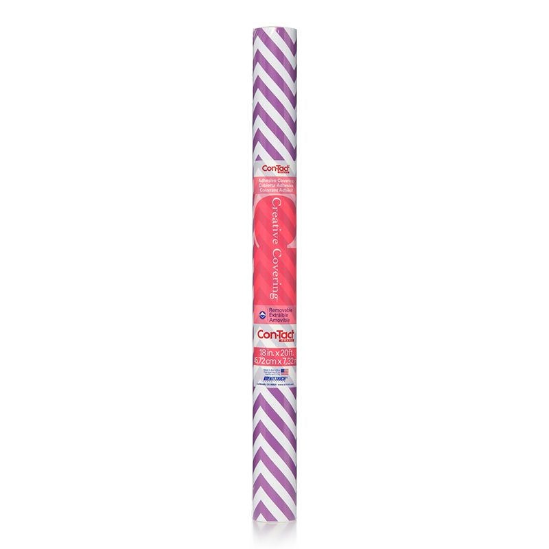 Contact Adhesive Rl Purple Chevron