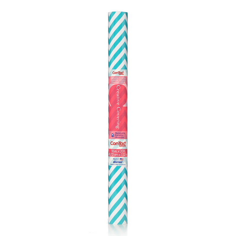 Contact Adhesive Roll Aqua Chevron