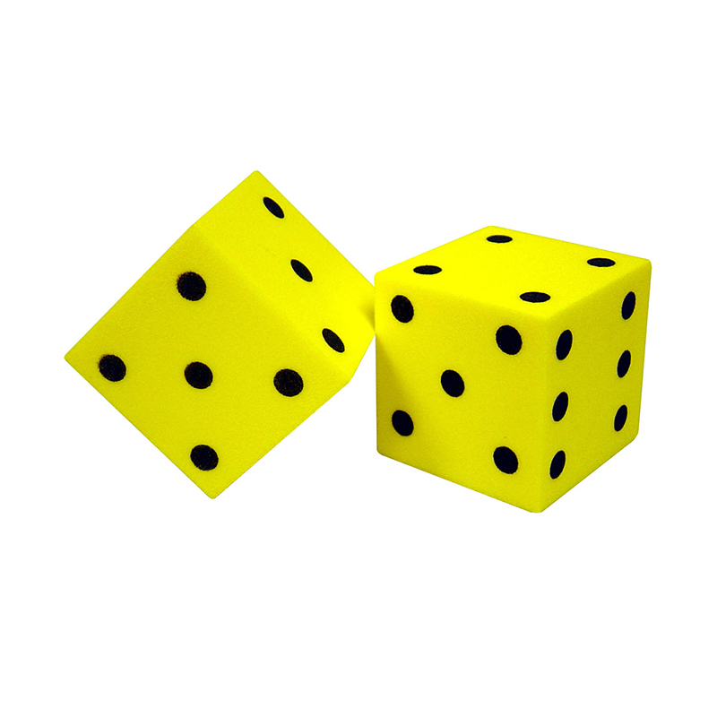 Foam Dice 2 Dot Set Of 2