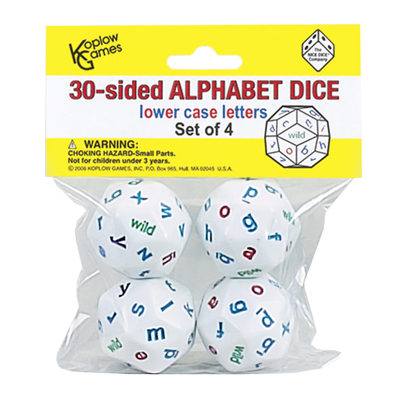 Alphabet Dice 4 Colors