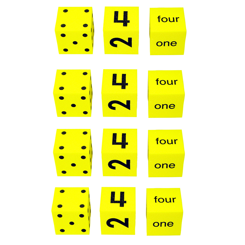 (4 Ea) Spot Word Number Dice