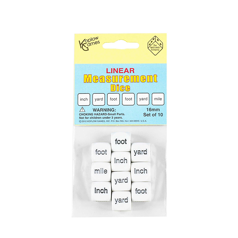 (6 Pk) Linear Measurement Dice