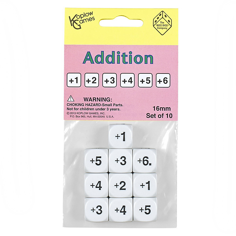 Addition Dice Set Of 10