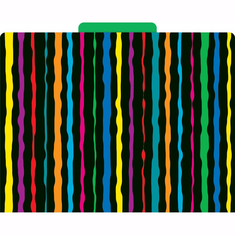 (3 Pk) Neon Stripes Functional File