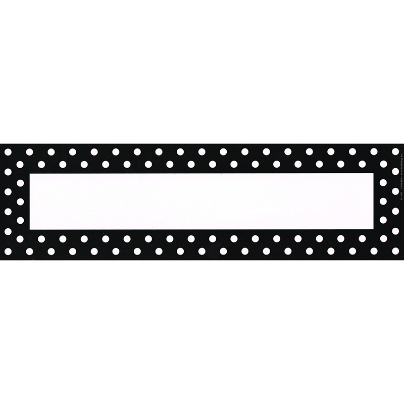 Remember Me Desk Tags Black Dots