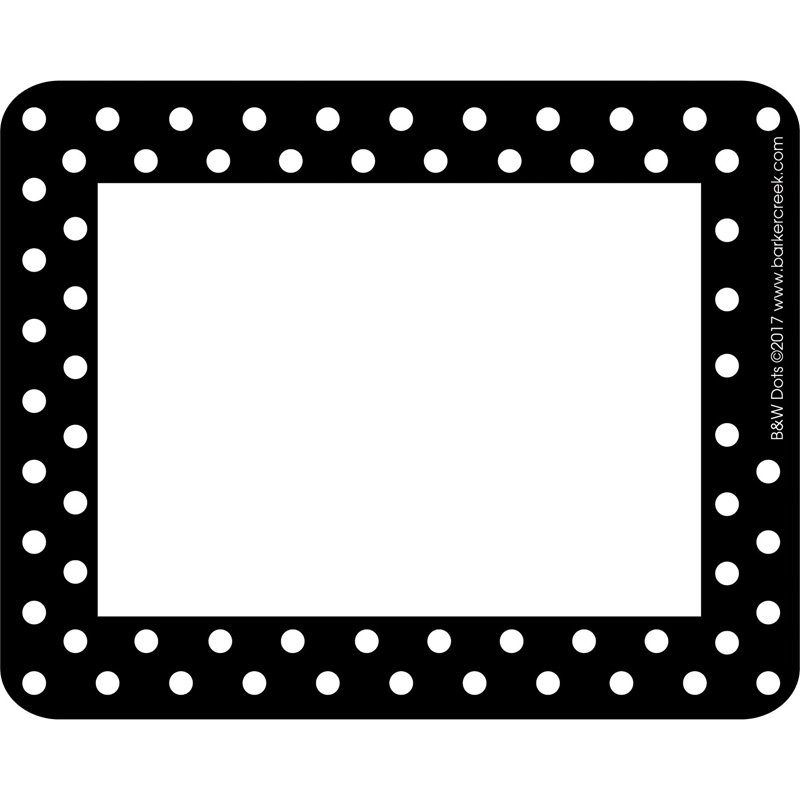 Remember Me Name Tags Black Dots