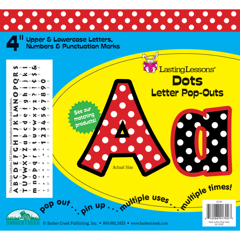 Dots Letter Pop-Outs