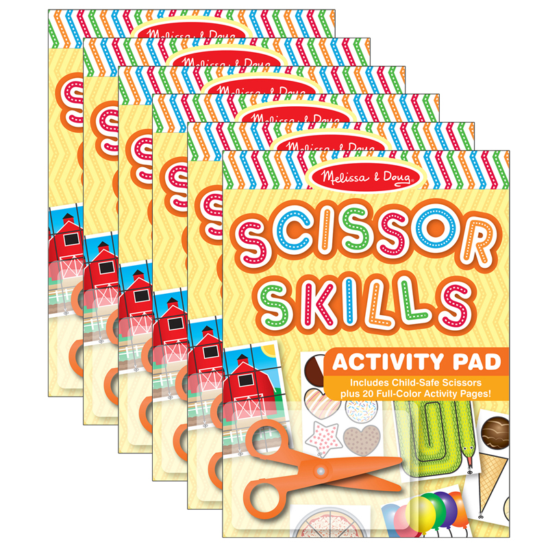 (6 Ea) Scissor Skills Activity Pad