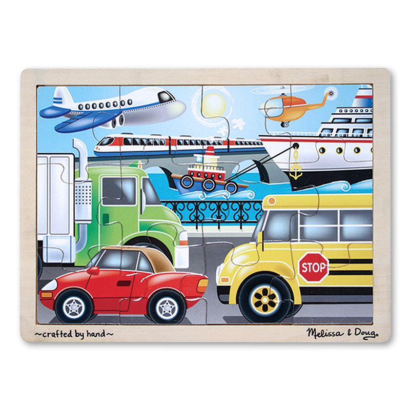 Wooden Jigsaw Puzzle Transportation