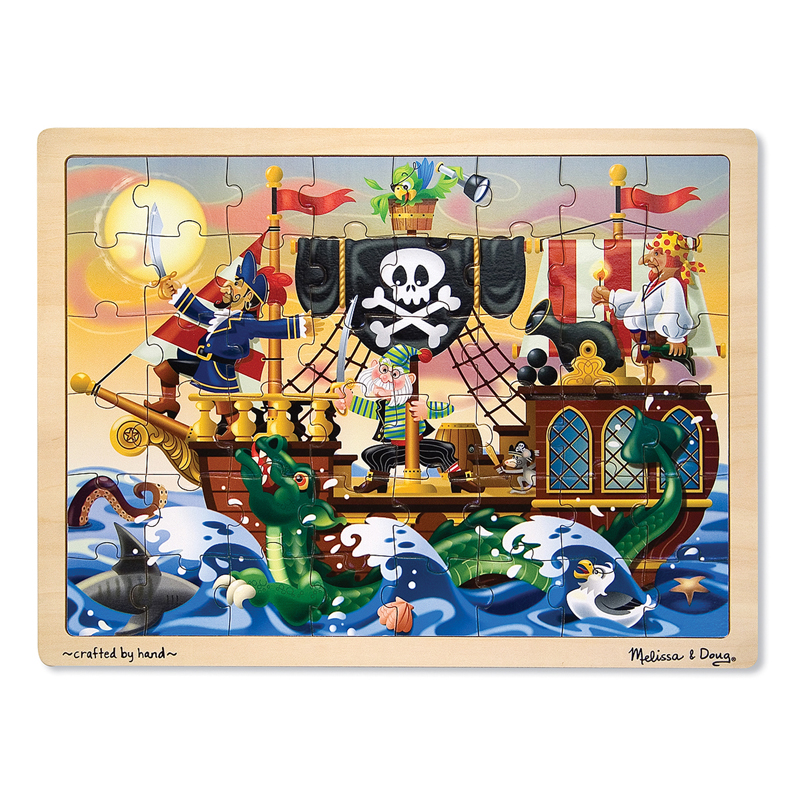 Pirate 48-Pc Wooden Jigsaw Puzzle