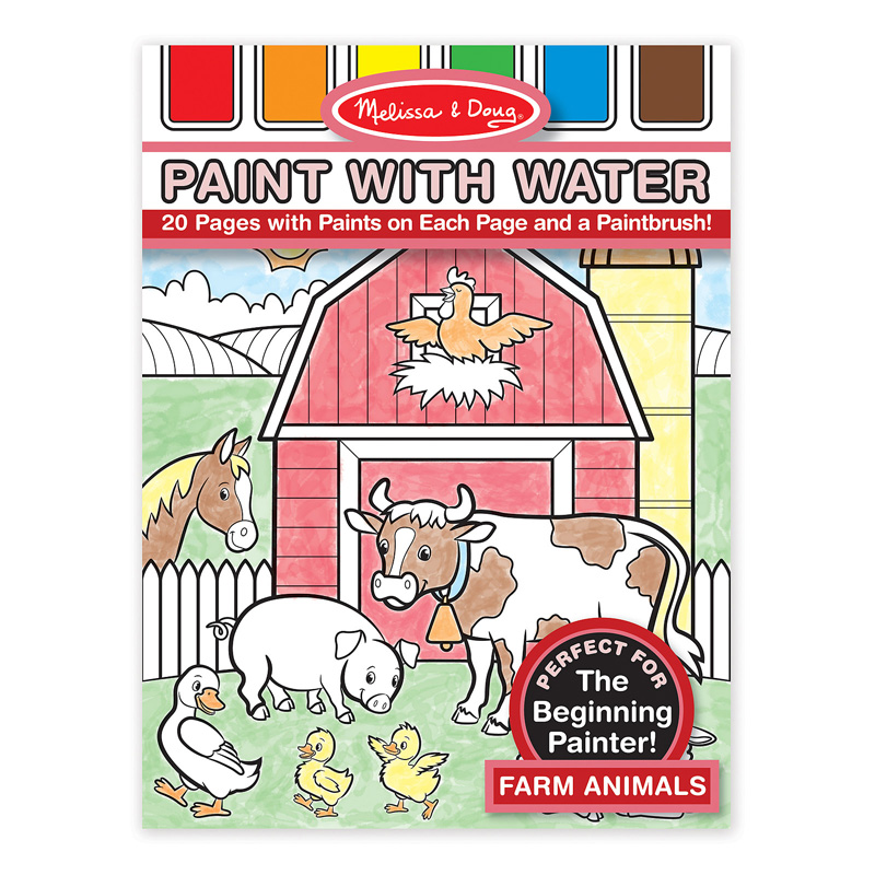 (5 Ea) Paint W/ Water Farm Animals