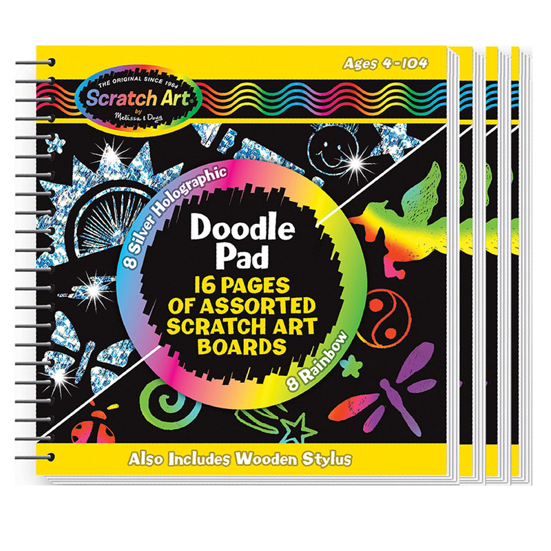 (4 Ea) Activity Books Doodle Pad