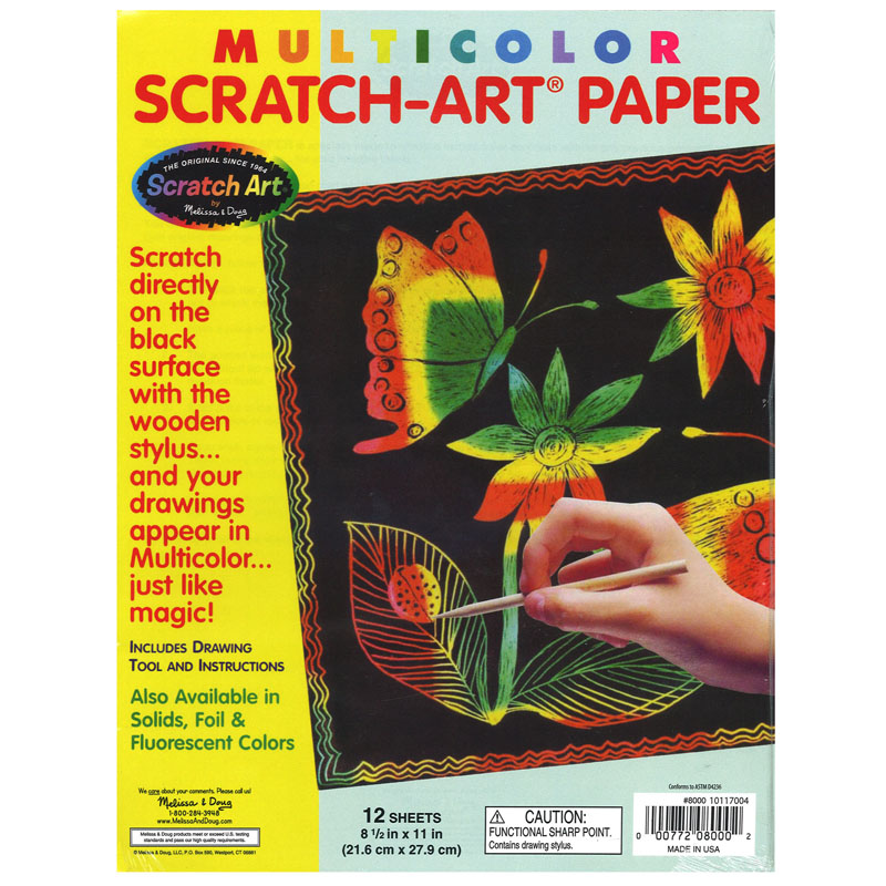 (2 Ea) Scratch Art Multi Color