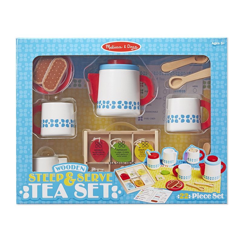 Wooden Steep & Serve Tea Set