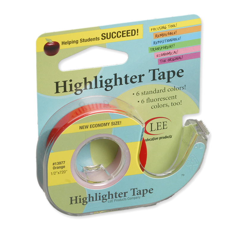 Removable Highlighter Tape Orange