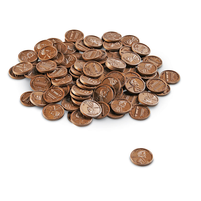 (6 Ea) Play Money Pennies 100 Pk