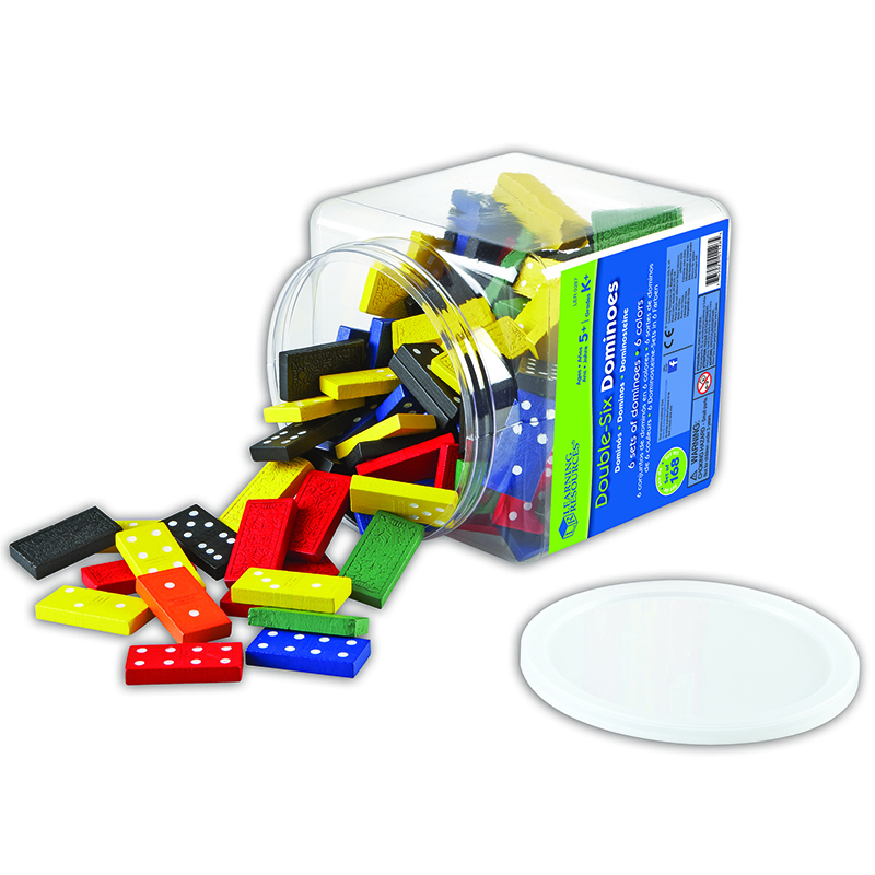 Dominoes Double-Six Color Bucket 6