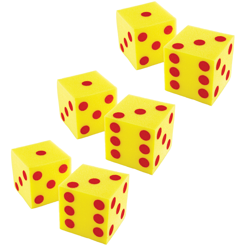 (3 Ea) Giant 5in Soft Cubes Dot