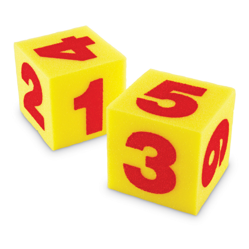 Giant Soft Cubes Numeral 2/Pk 5