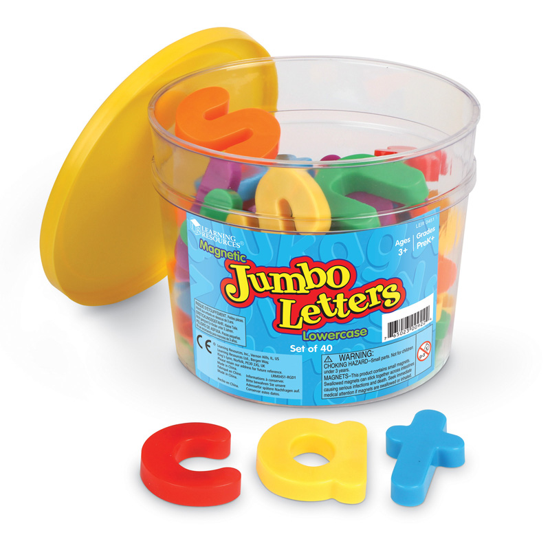 Jumbo Magnetic Letters 40/Pk