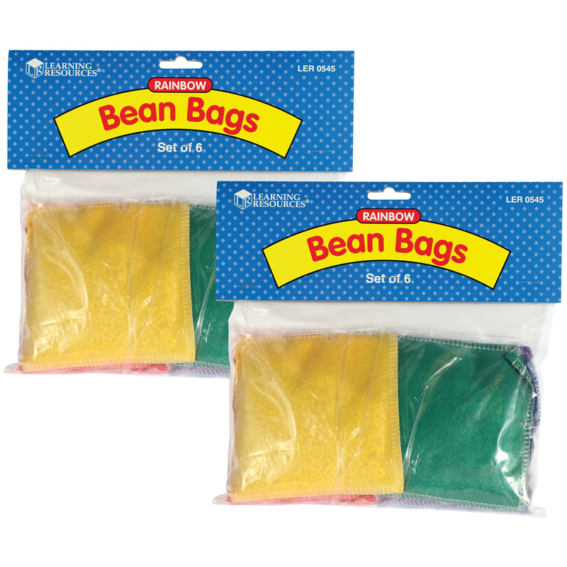 (2 Ea) Bean Bags Rainbow 6/Pk