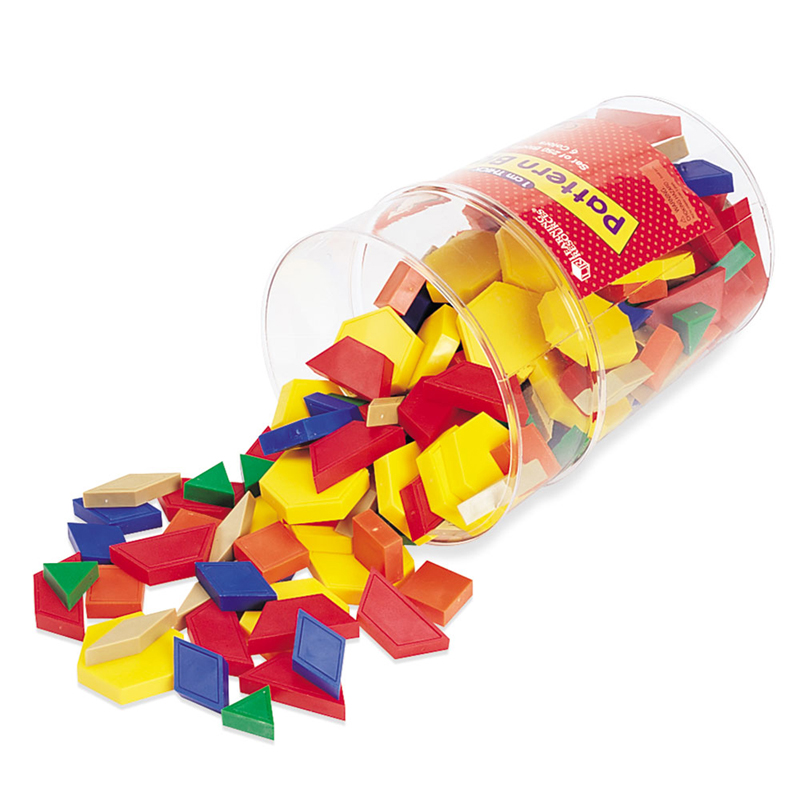 Pattern Blocks Plastic 1cm 250/Pk