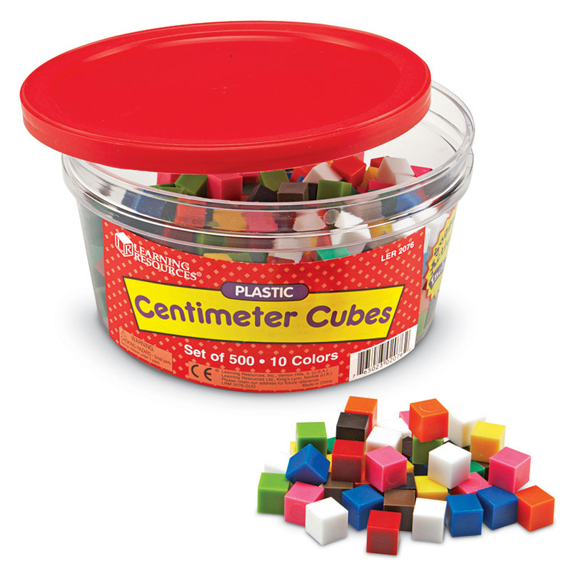 Centimeter Cubes 500-Pk 10 Colors