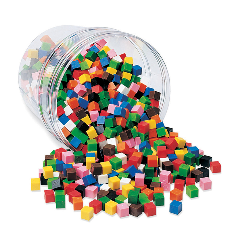 Centimeter Cubes 1000-Pk 10 Colors