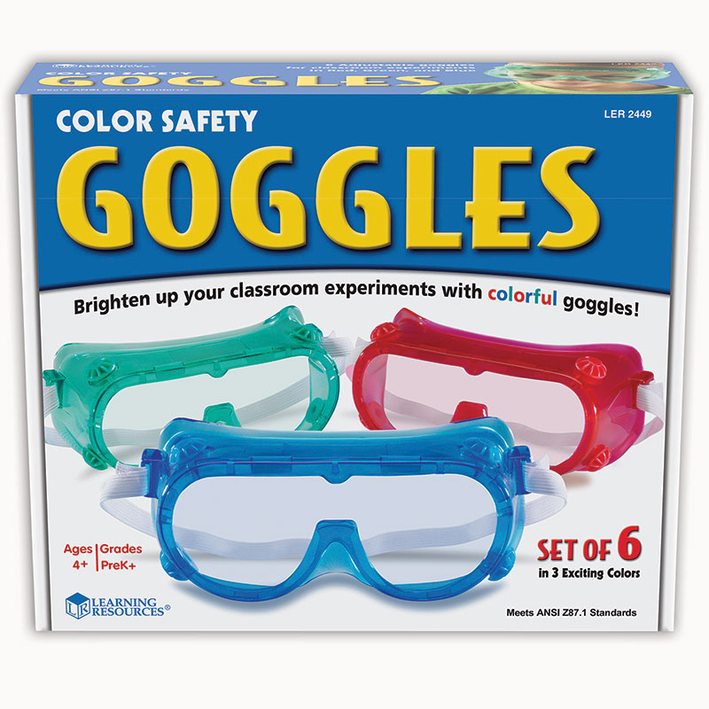 Rainbow Safety Goggles Set Of 6