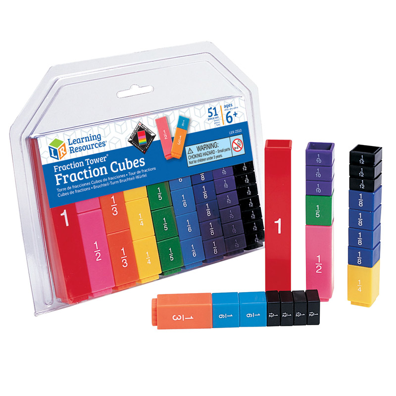 Fraction Tower Cubes Fraction 51/Pk