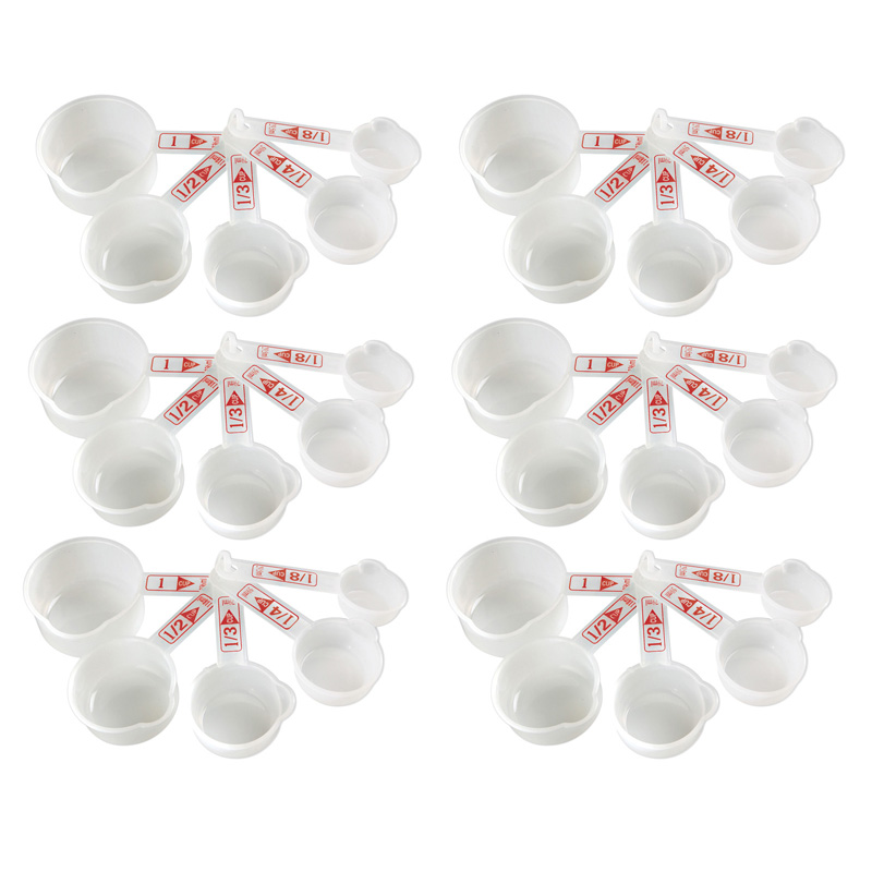 (6 Ea) Measuring Cups 5 Per Set