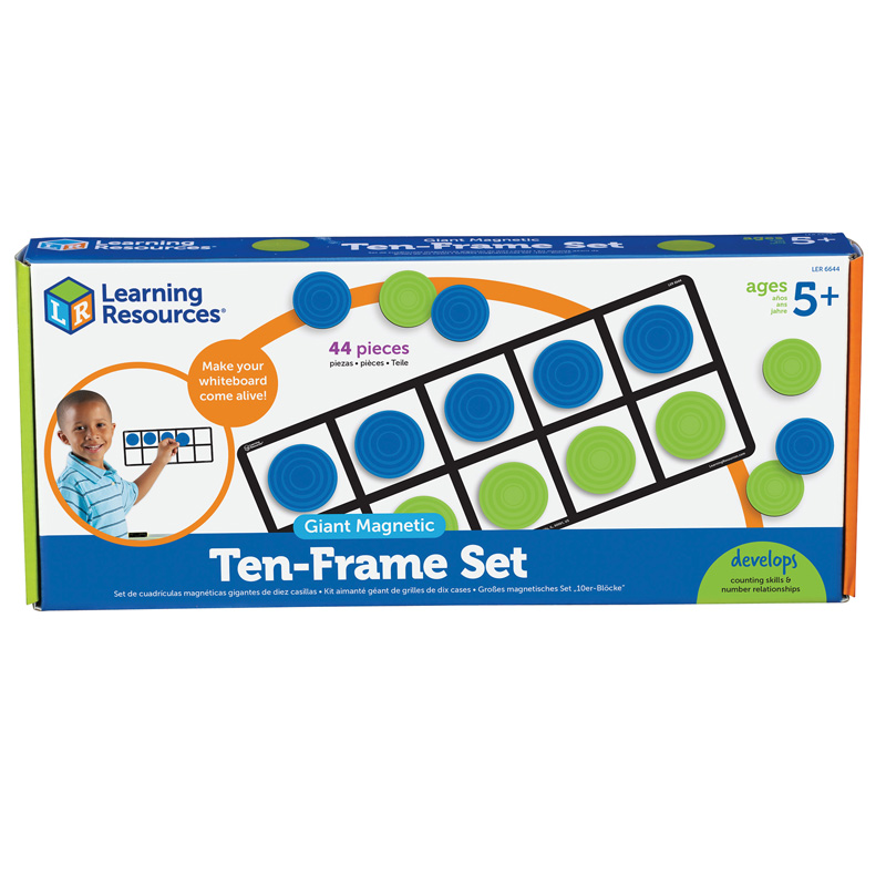 Giant Magnetic Ten Frame Set 4