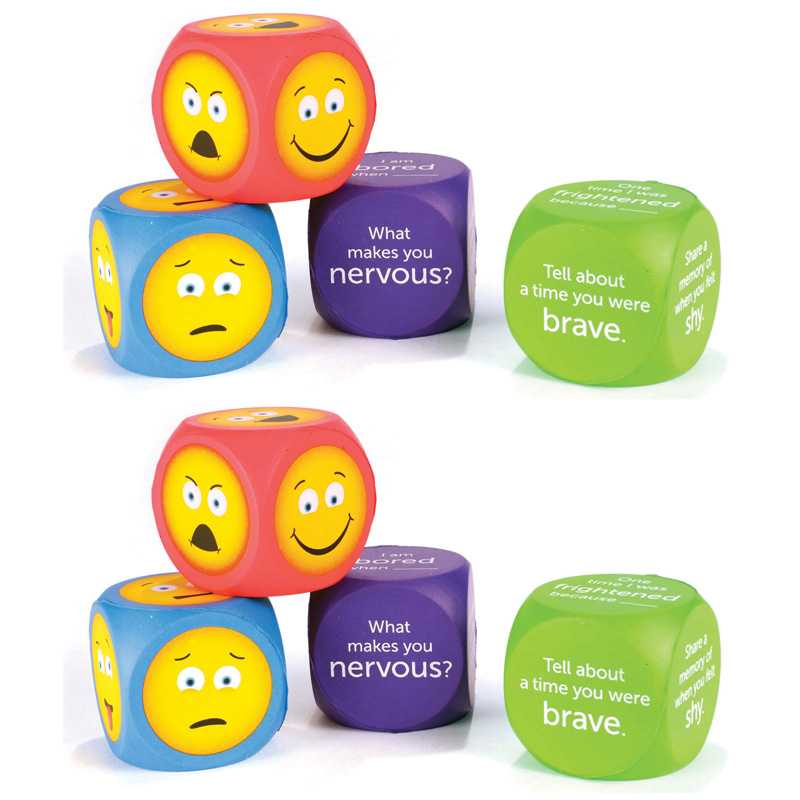 (2 Ea) Soft Emoji Cubes