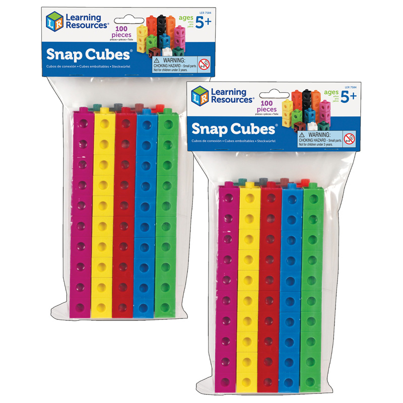 (2 Ea) Snap Cubes Set Of 100