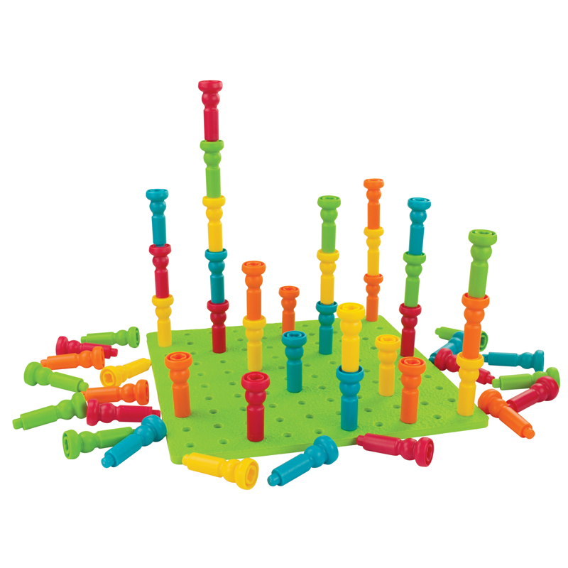 Large Tall-Stacker Peg Set 50 Pegs