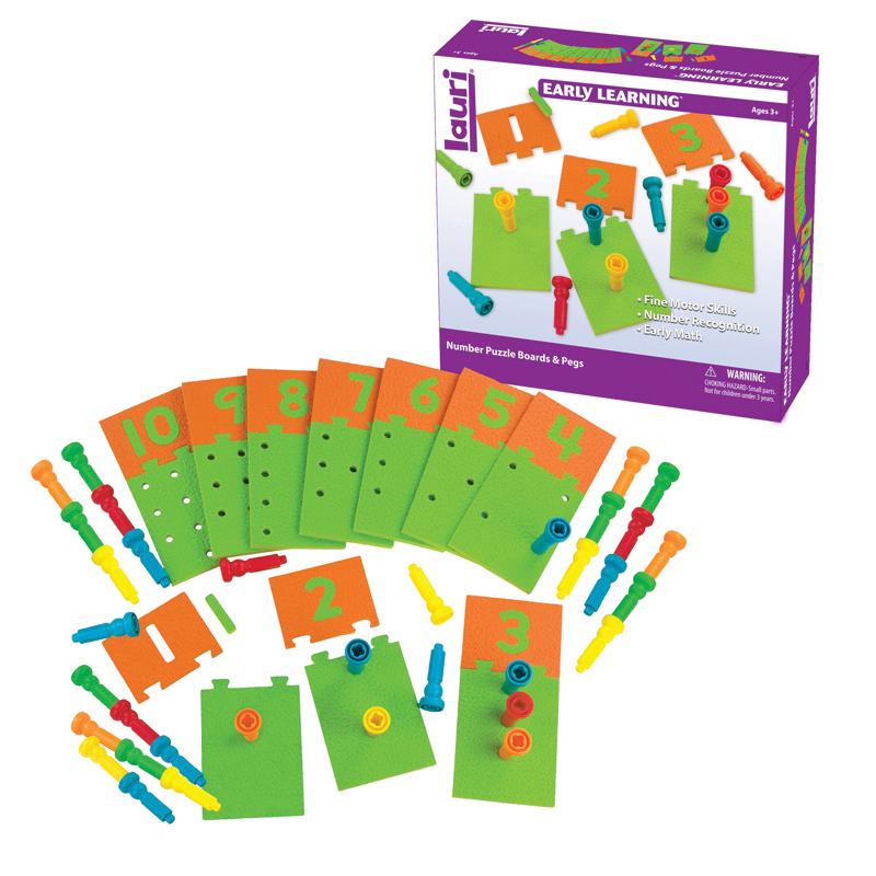 Number Puzzle-Boards & Pegs 10