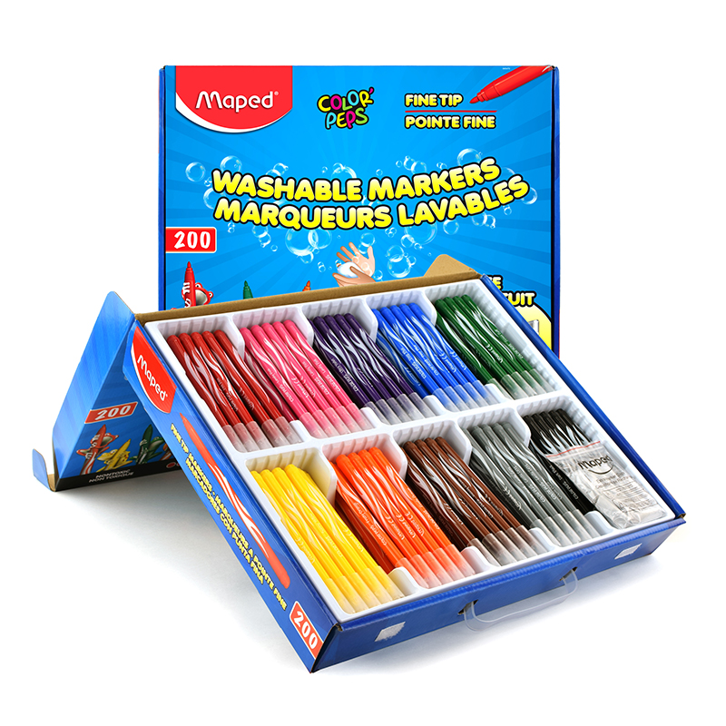 Washable Markers School 200/Pk