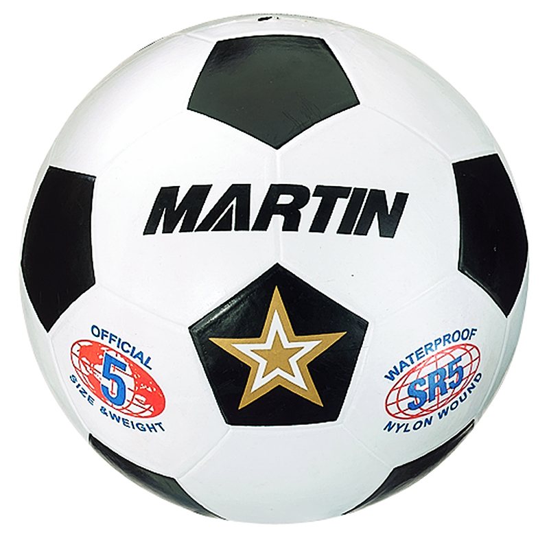 Soccer Ball White Size 5 Rubber