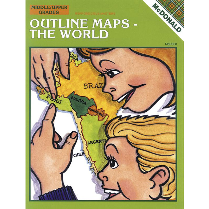 Outline Maps The World