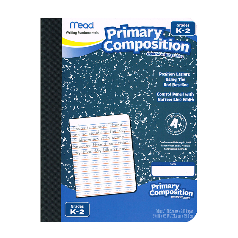 Primary Composition Book Full Page