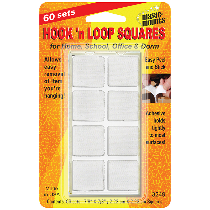 Hook N Loop 7/8 Squares 60 Sts