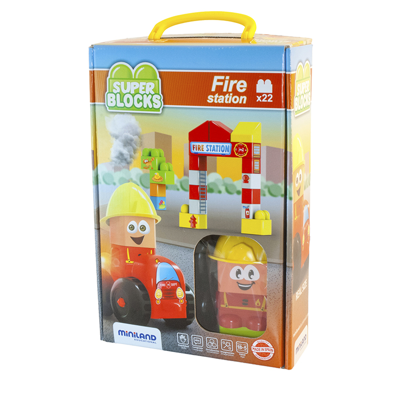 Super Blocks Fire Station Set