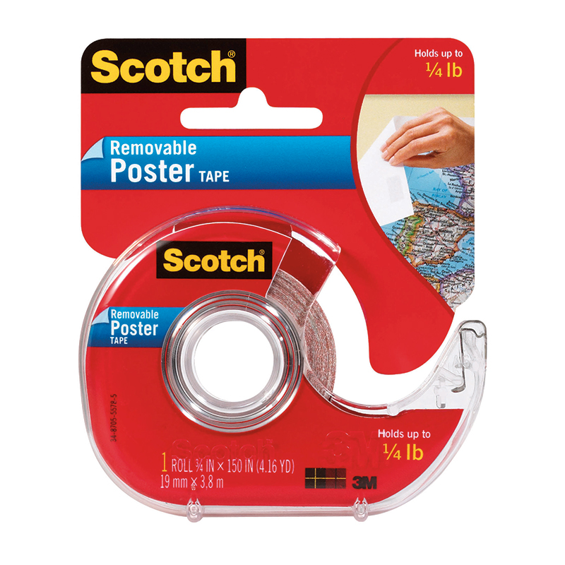 Tape Poster Removable 3/4 X 150
