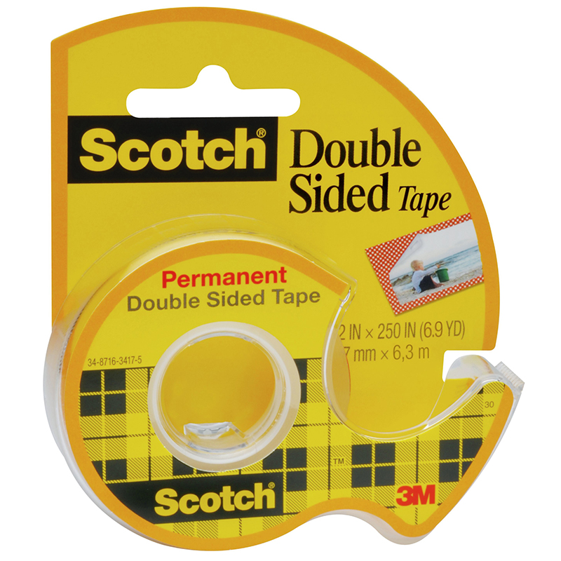 Tape Double Stick 1/2 X 250