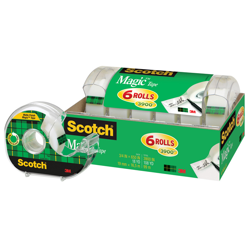 Scotch Magic Tape 3/4 X 650 6pk