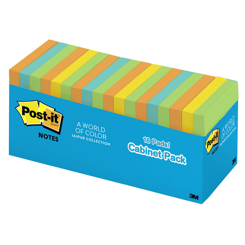 Post It Notes 3x3 18/Cabinet Pk